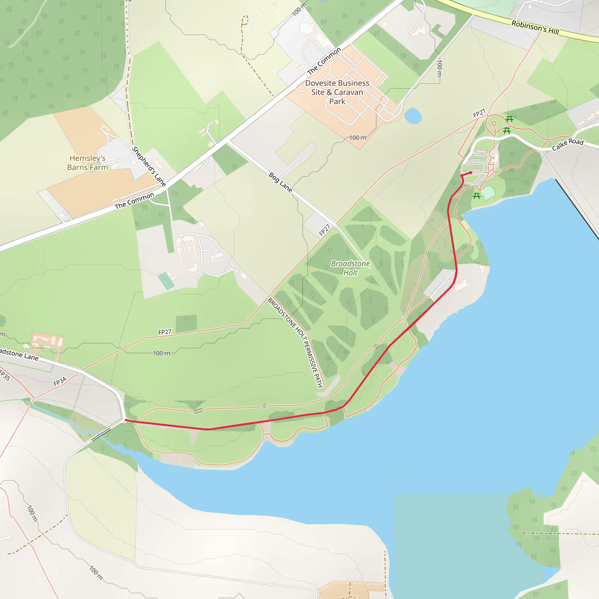 Staunton Harold Reservoir Walk mobile static map