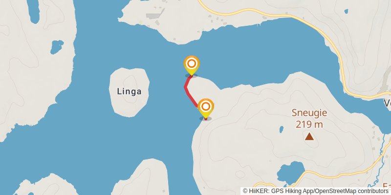 Coastal Walk of Shetland - West stage 15 Map
