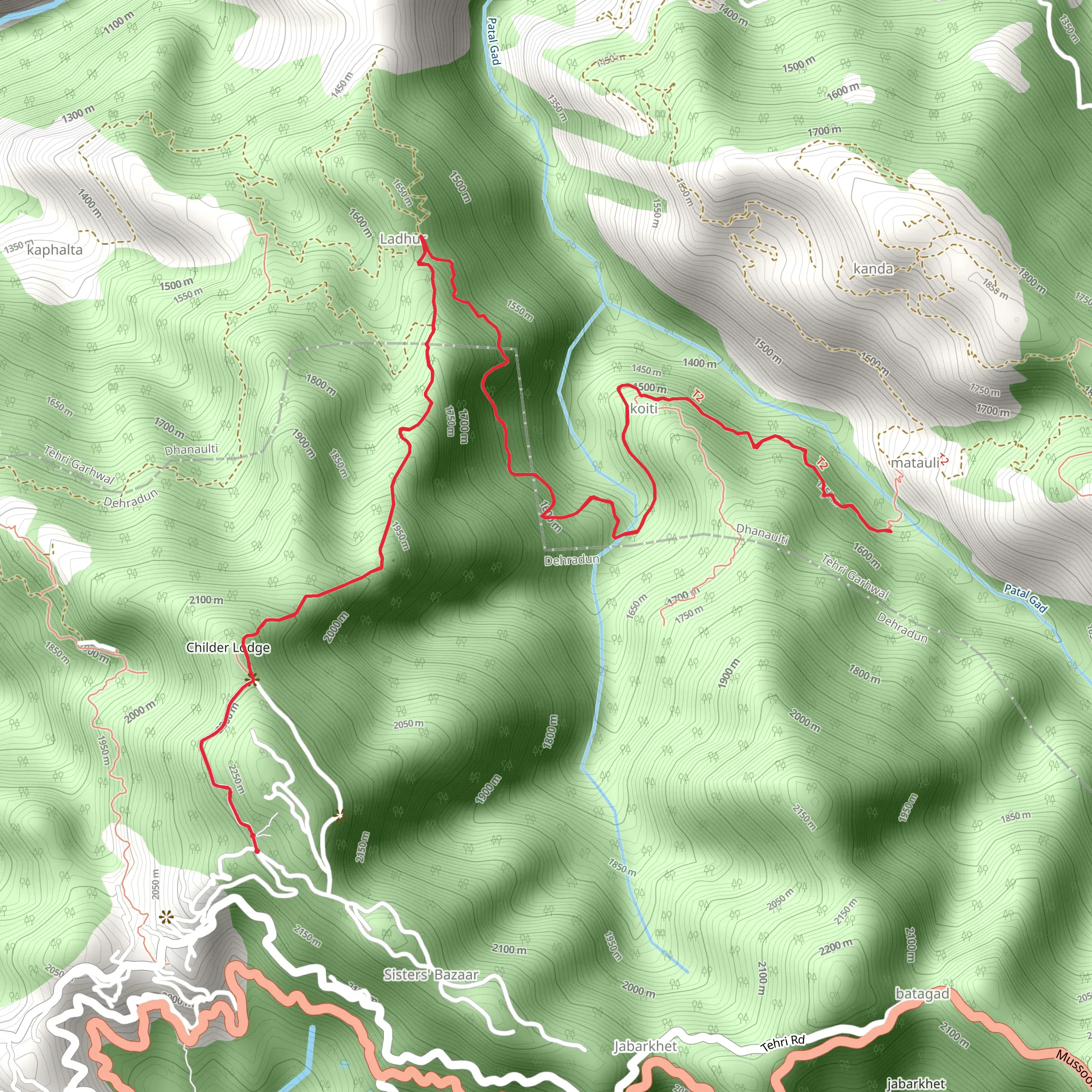 Lal Tibba Trek mobile static map