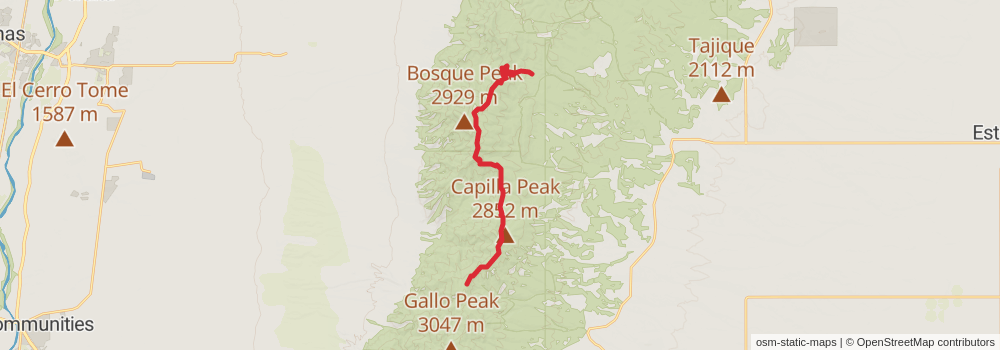 Grand Enchantment Trail stage 63 Map