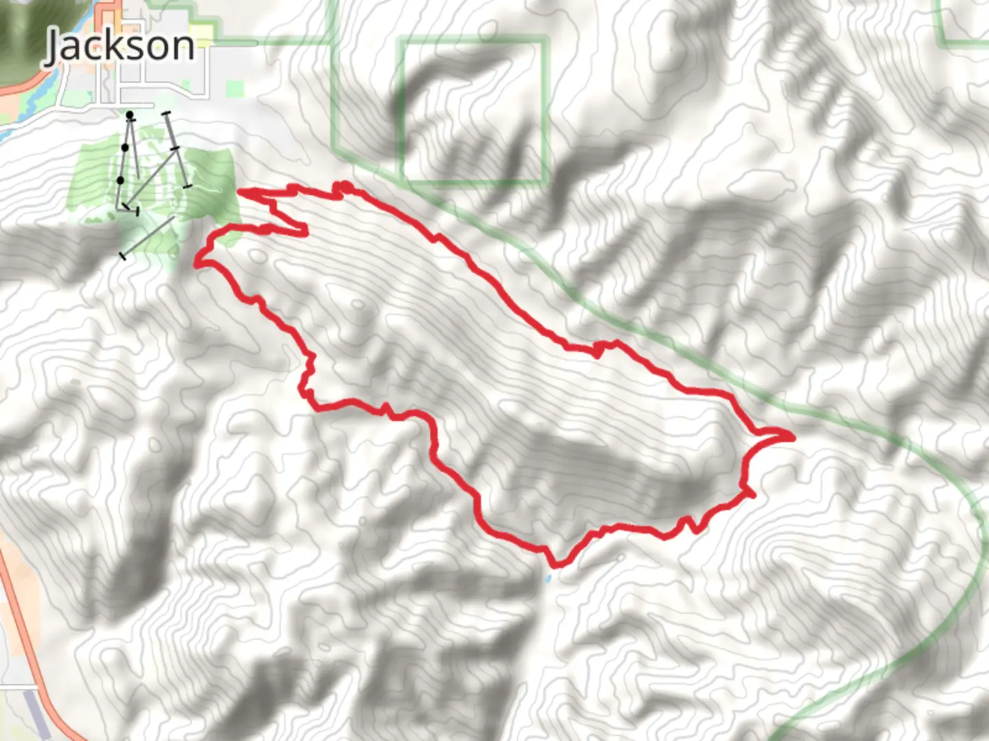 An image depicting the trail Cache Creek and Game Creek Trail and its surrounding area.