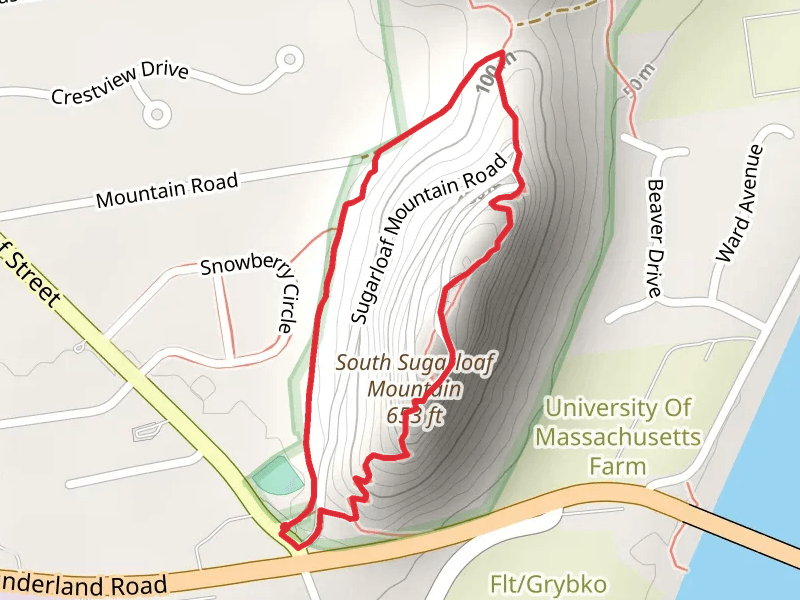 South Sugarloaf Mountain via Old Mountain Trail