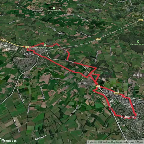 Europa Weg and Eefsele Wandeling and scholtenpad Loop