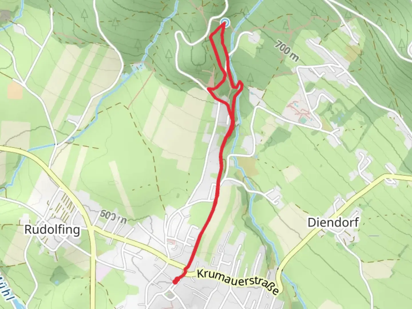 An image depicting the trail Waldsteig Walking Tour and its surrounding area.