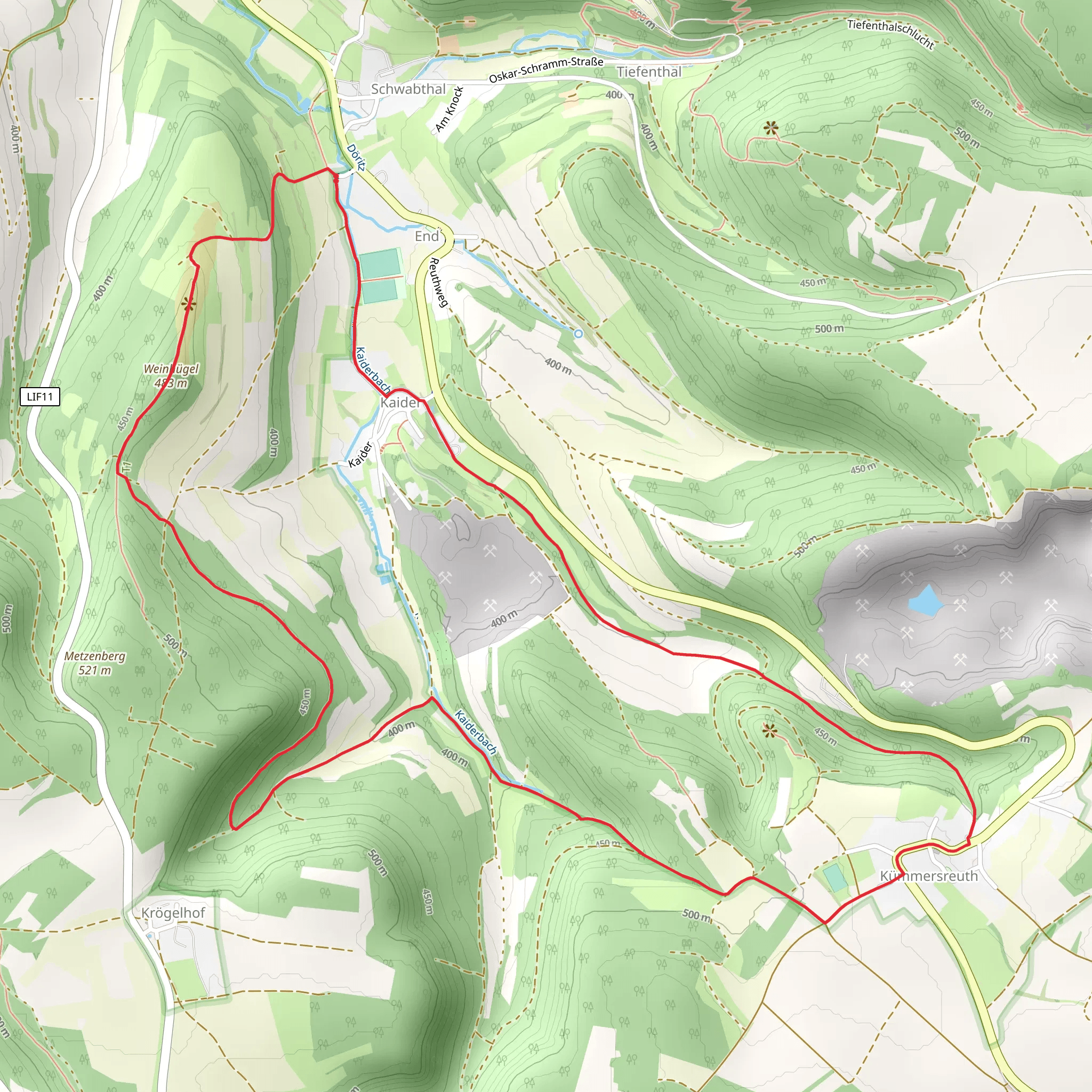 Weinhuegel Rundweg mobile static map
