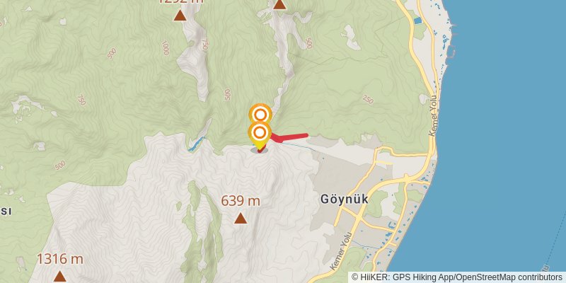 Lycian Way alt 10 Map