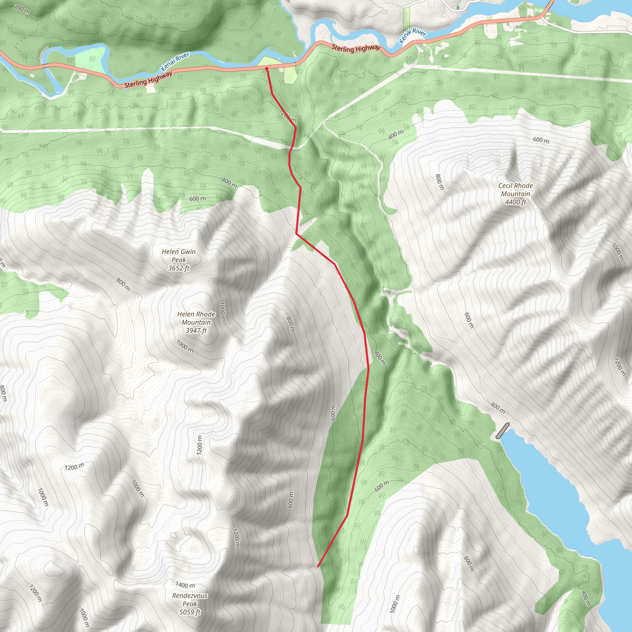 Stetson Creek Walkalong mobile static map