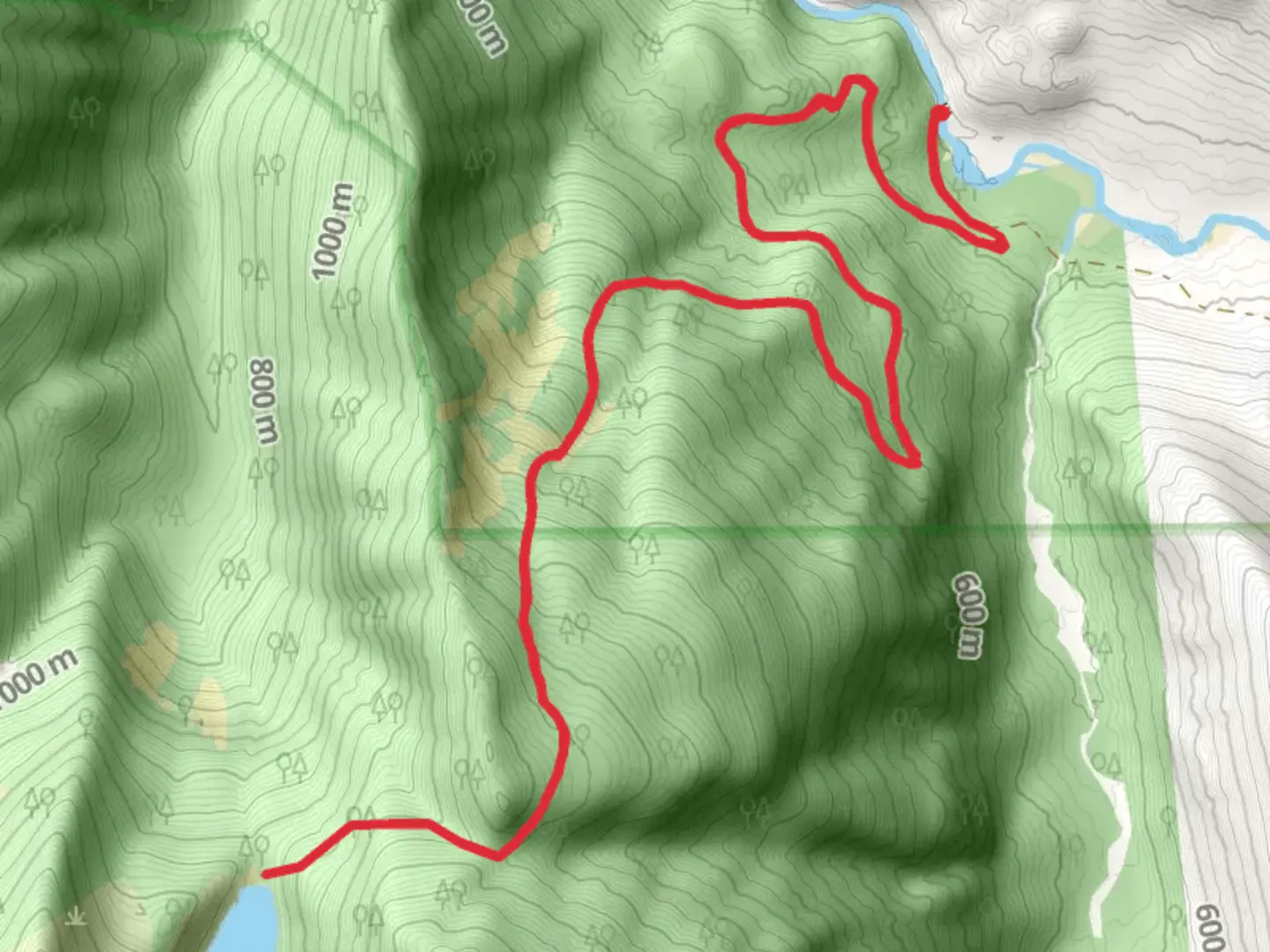 An image depicting the trail Found Lake Trail and its surrounding area.