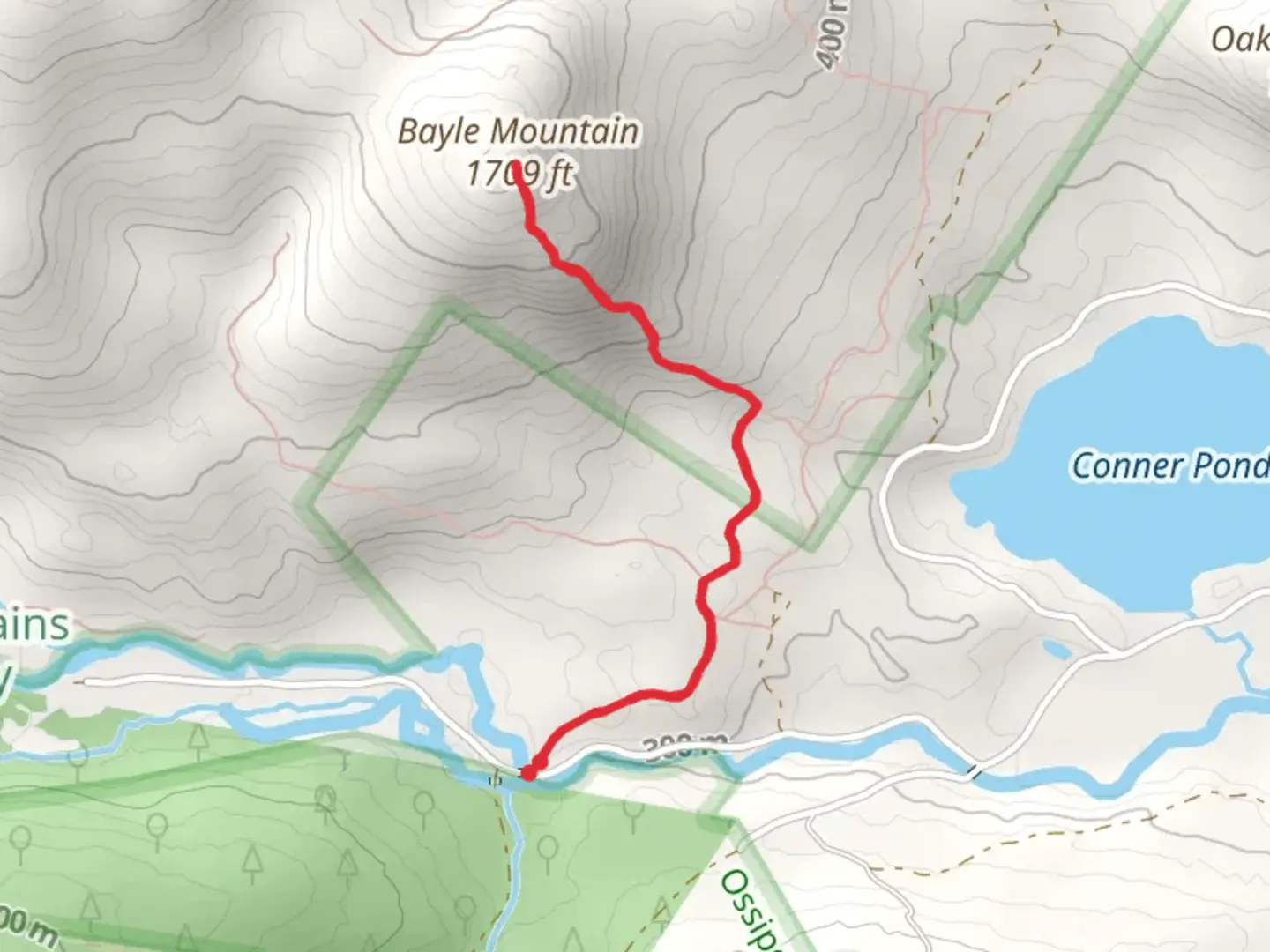 An image depicting the trail Bayle Mountain Trail and its surrounding area.