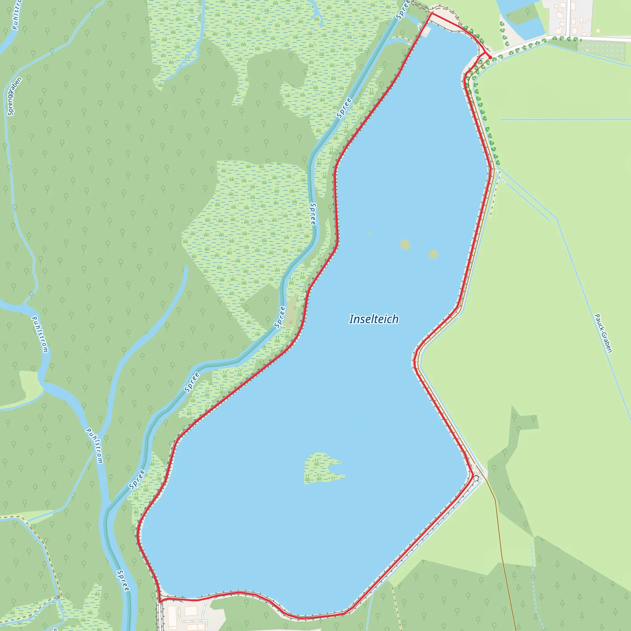 Inselteich Loop mobile static map
