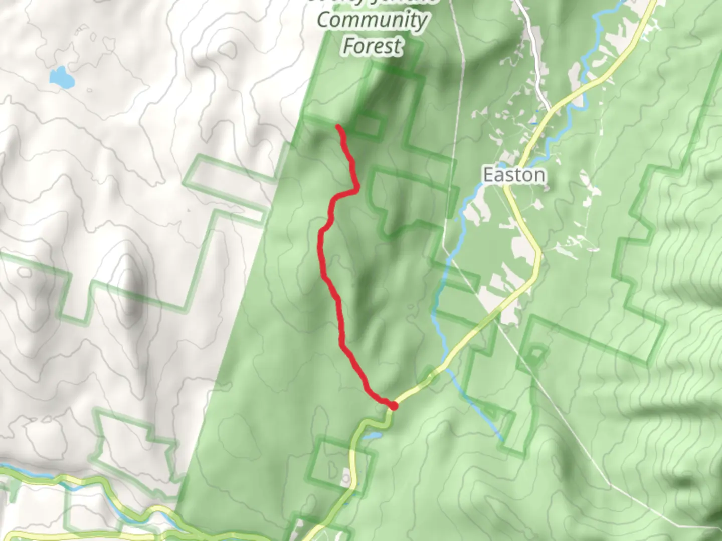 An image depicting the trail Cooley Hill Trail and its surrounding area.