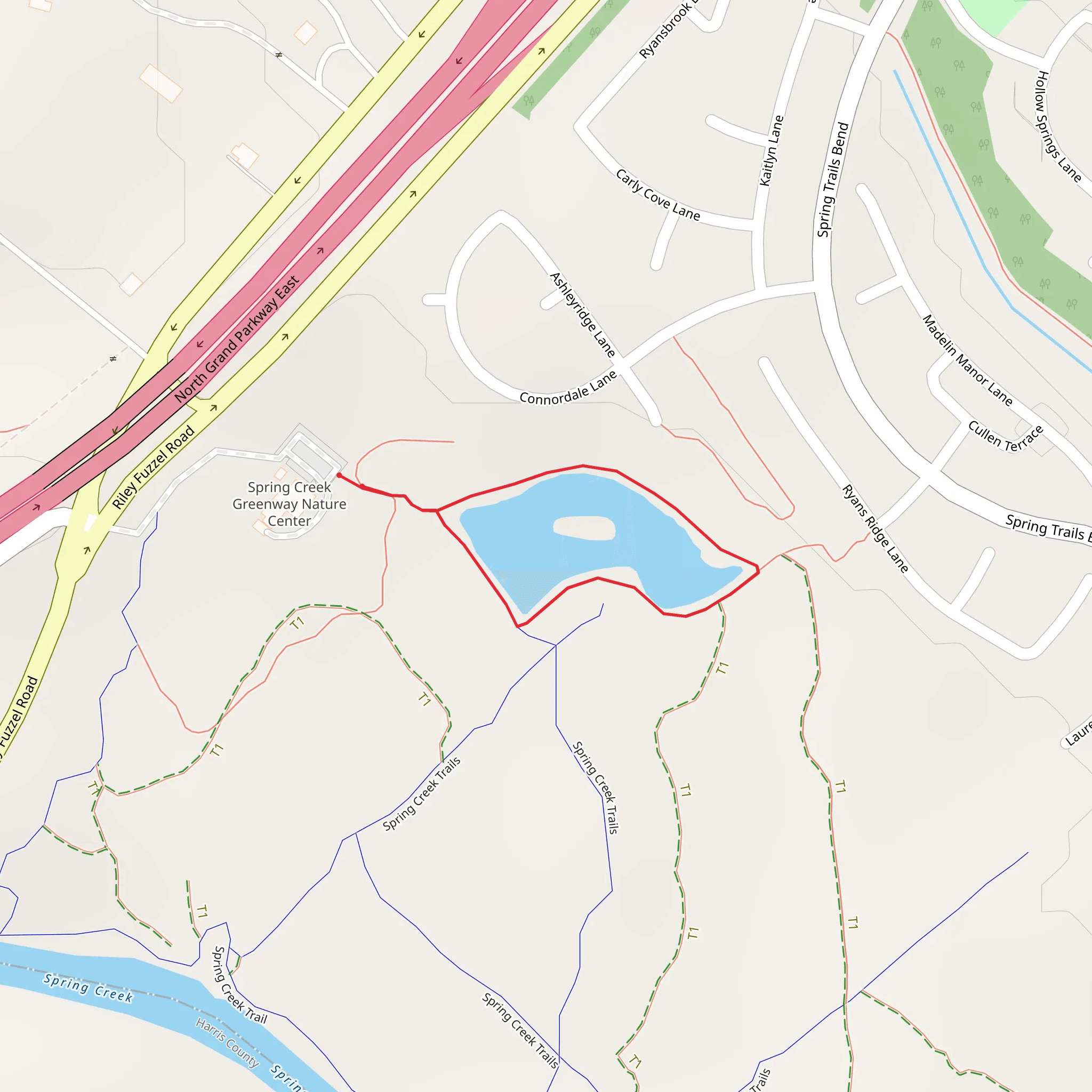 Spring Creek Loop Trail mobile static map