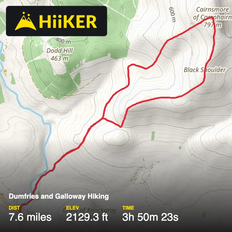 A map preview of the recording Cairnsmore of Carsphairn .