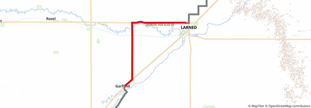 American Discovery Trail South Route stage 190 Map