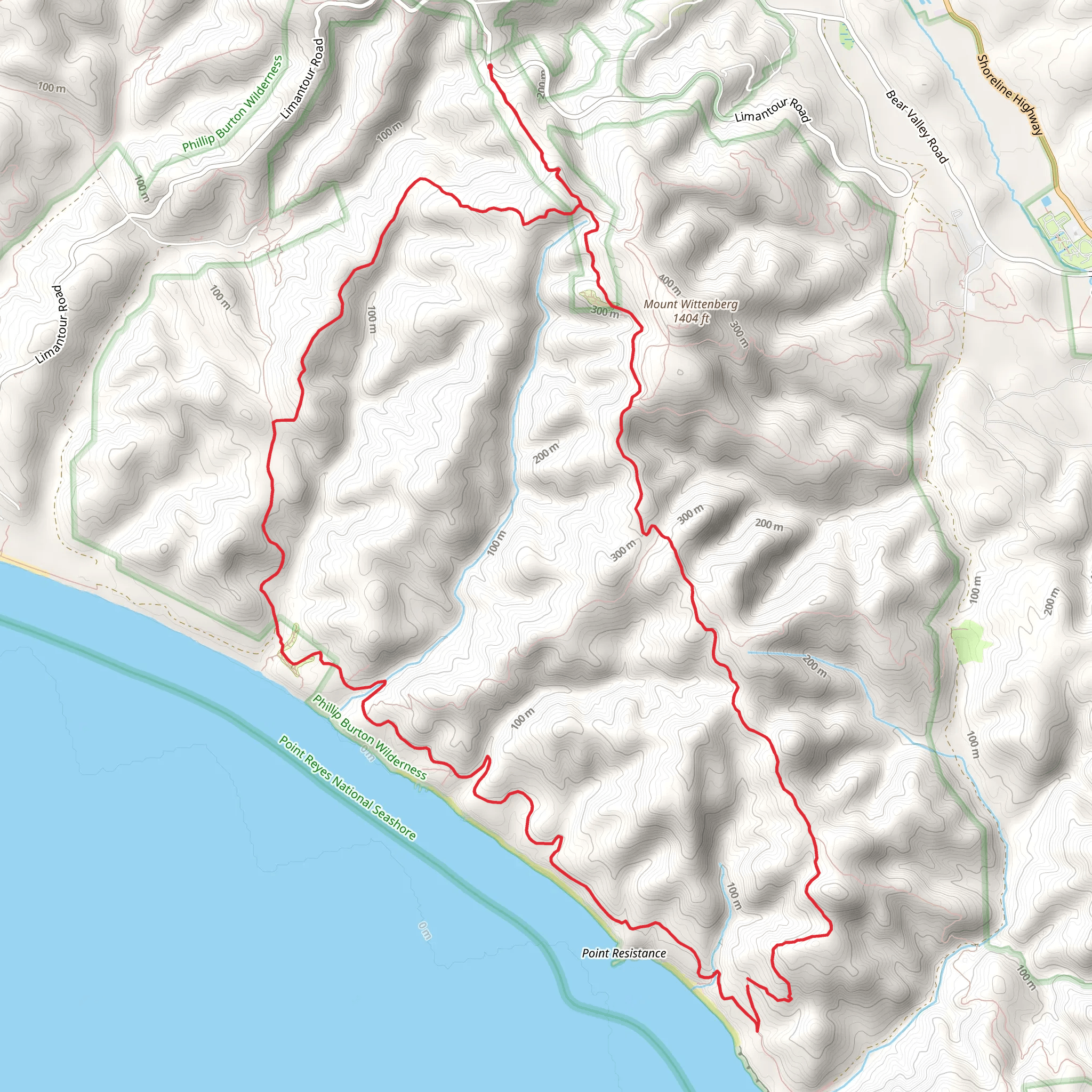 Sky Trail to Fire Lane Loop Trail mobile static map