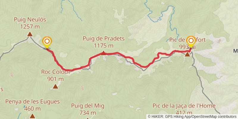 Haute Randonnée Pyrénéenne stage 52 Map