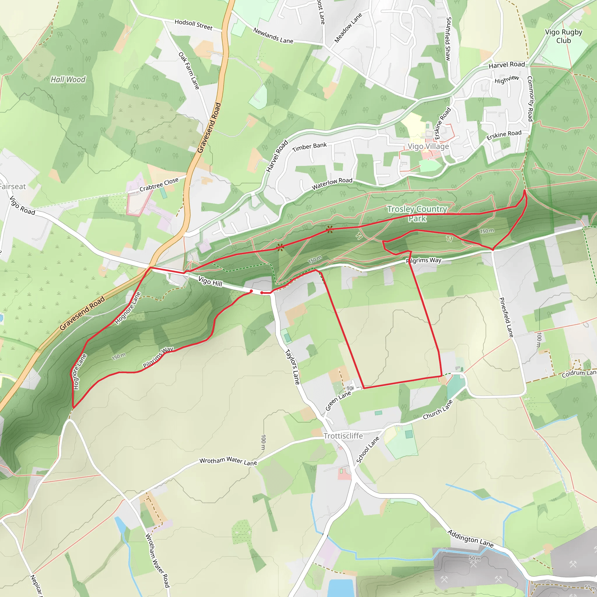 Trosley Country Park mobile static map
