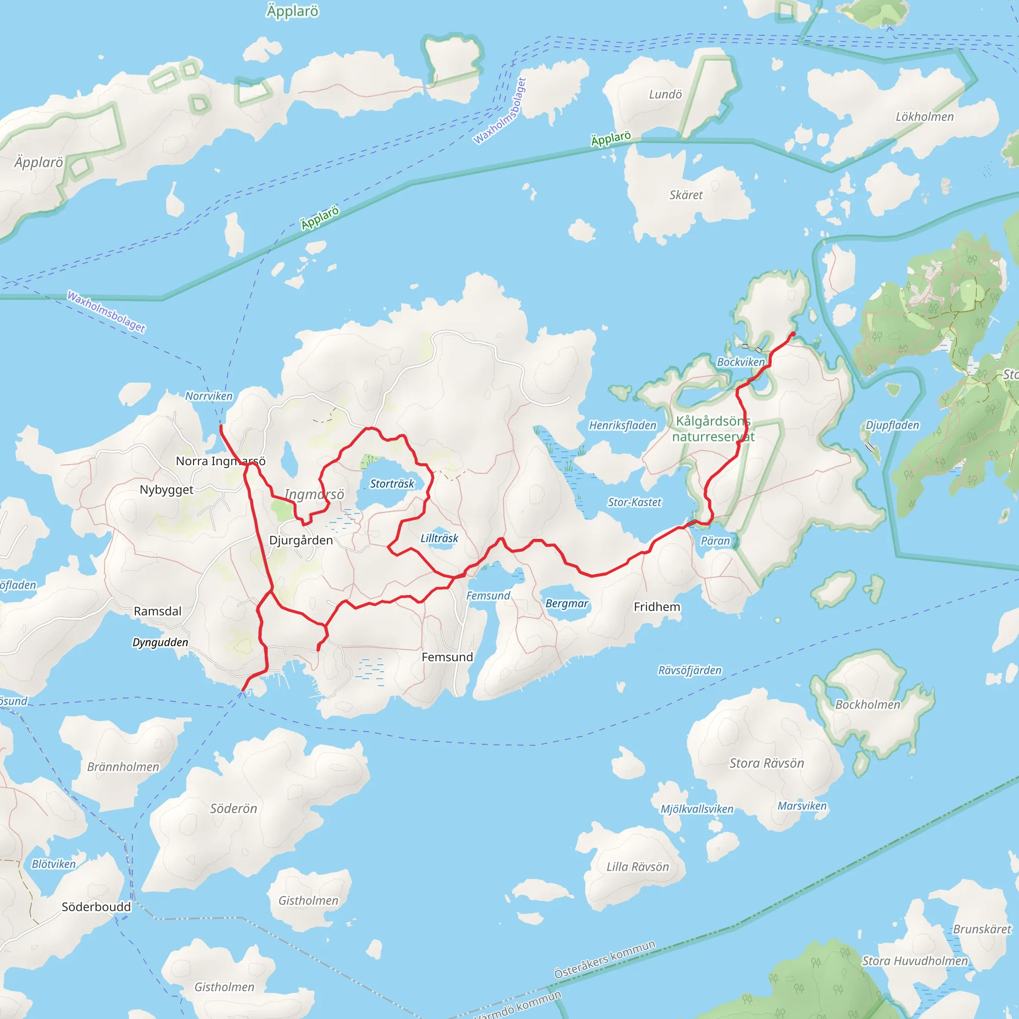 Stockholm Archipelago Trail - Ingmarsö mobile static map