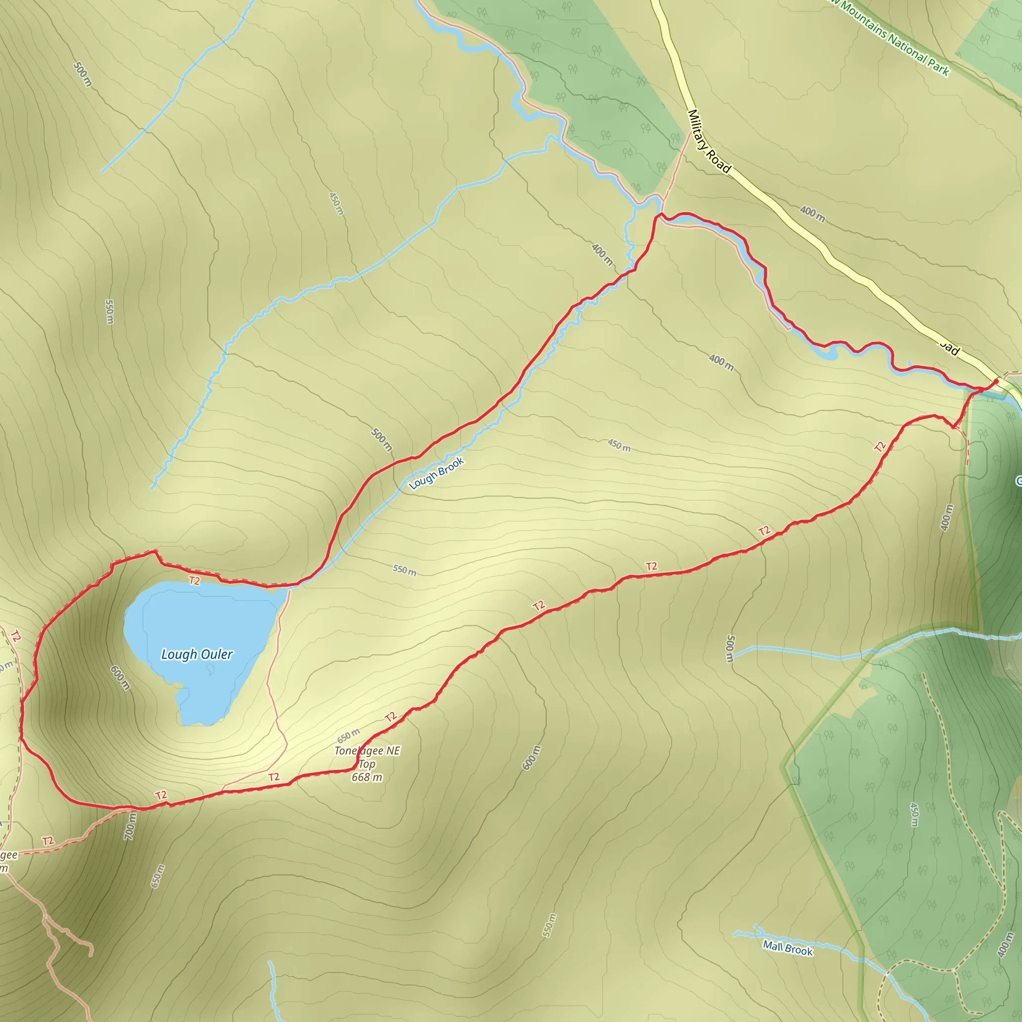 Lough Ouler Circular mobile static map