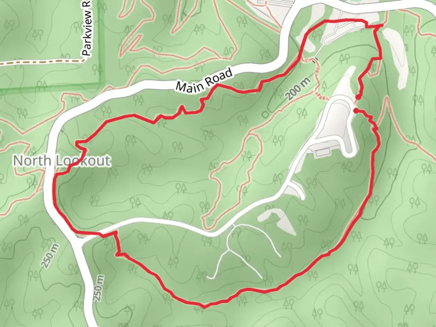 An image depicting the trail Brown County State Park Loop and its surrounding area.