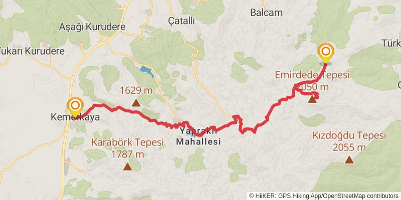 Sufi Trail stage 27 Map