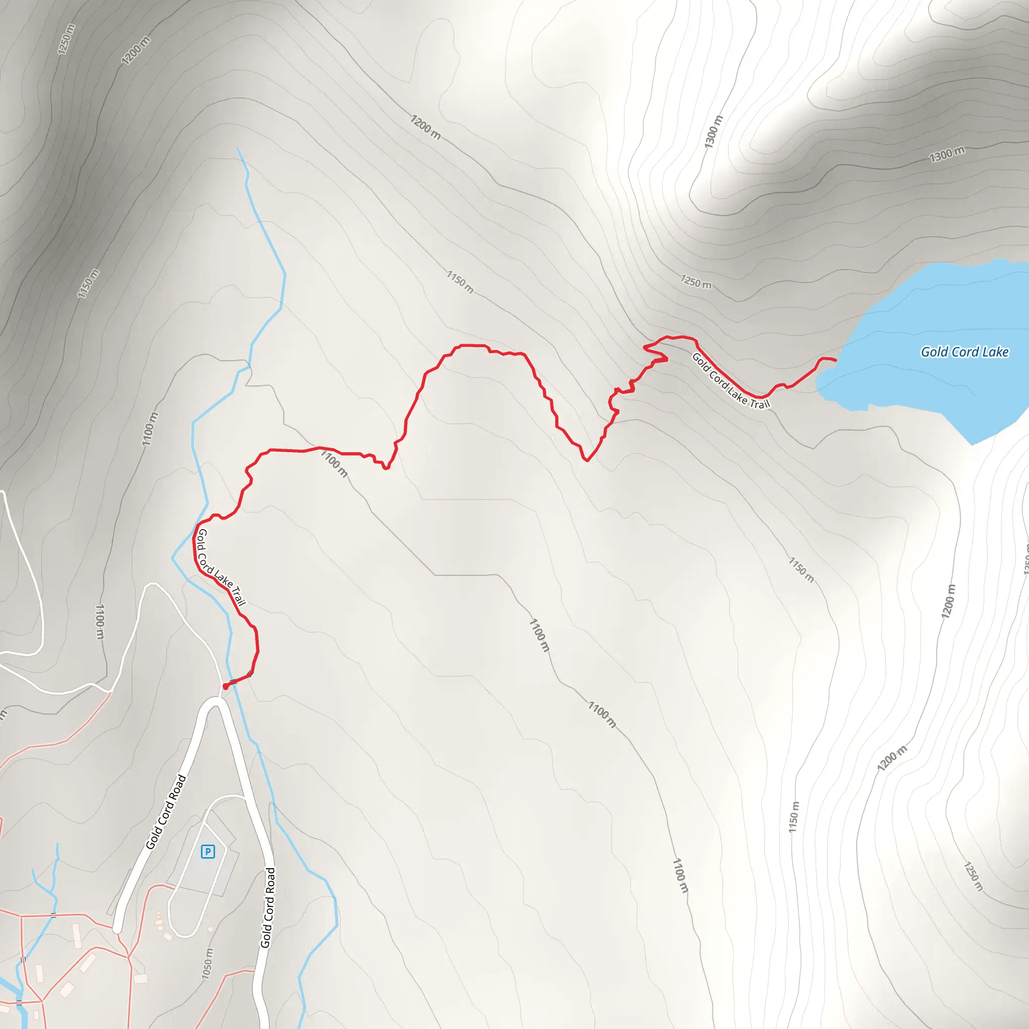 Gold Cord Lake mobile static map