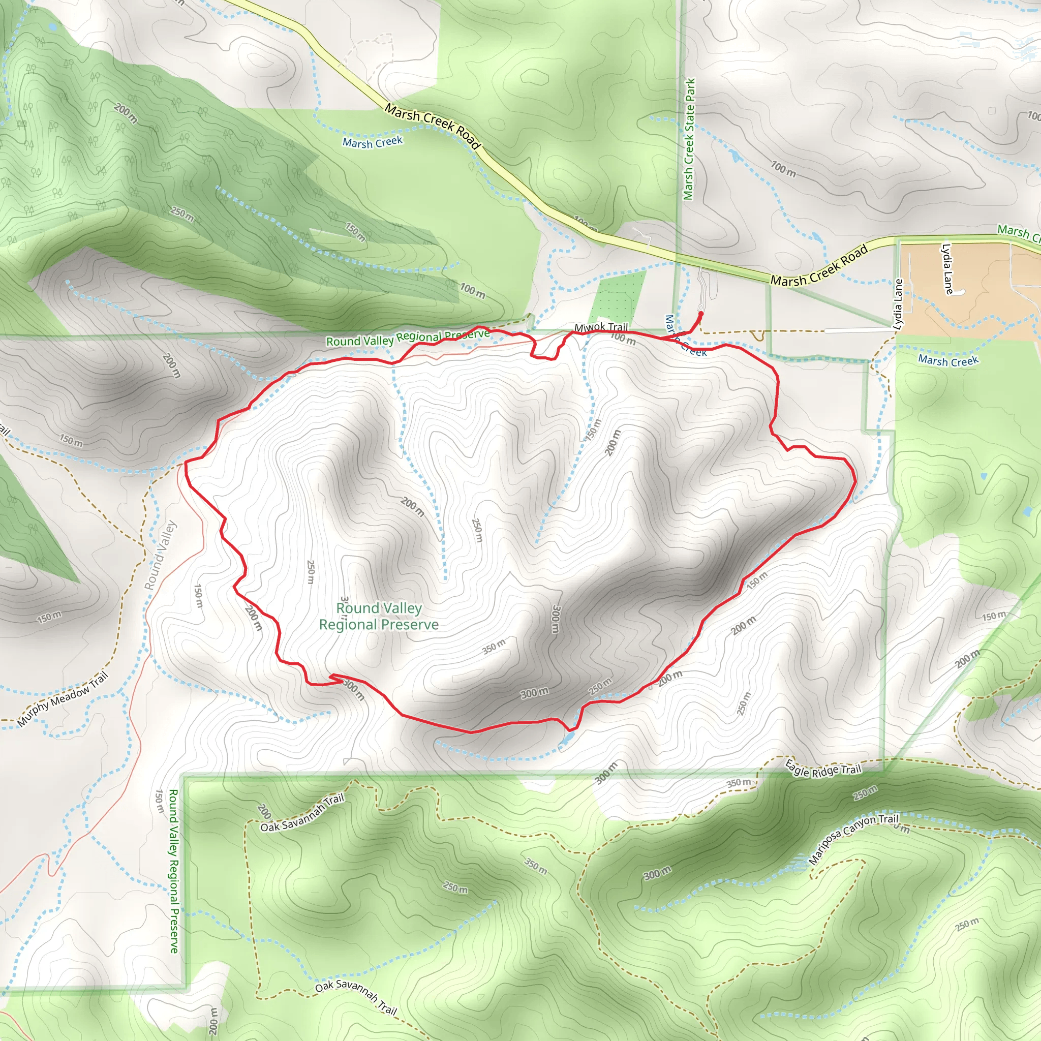 Hardy Canyon Loop Trail mobile static map