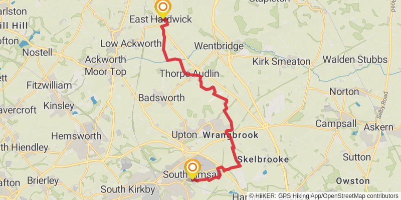 Wakefield Way stage 6 Map