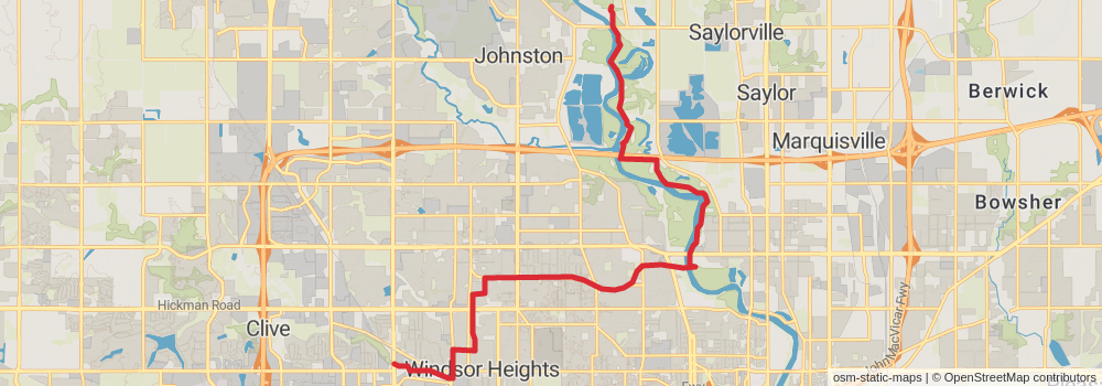American Discovery Trail - Iowa stage 25 Map