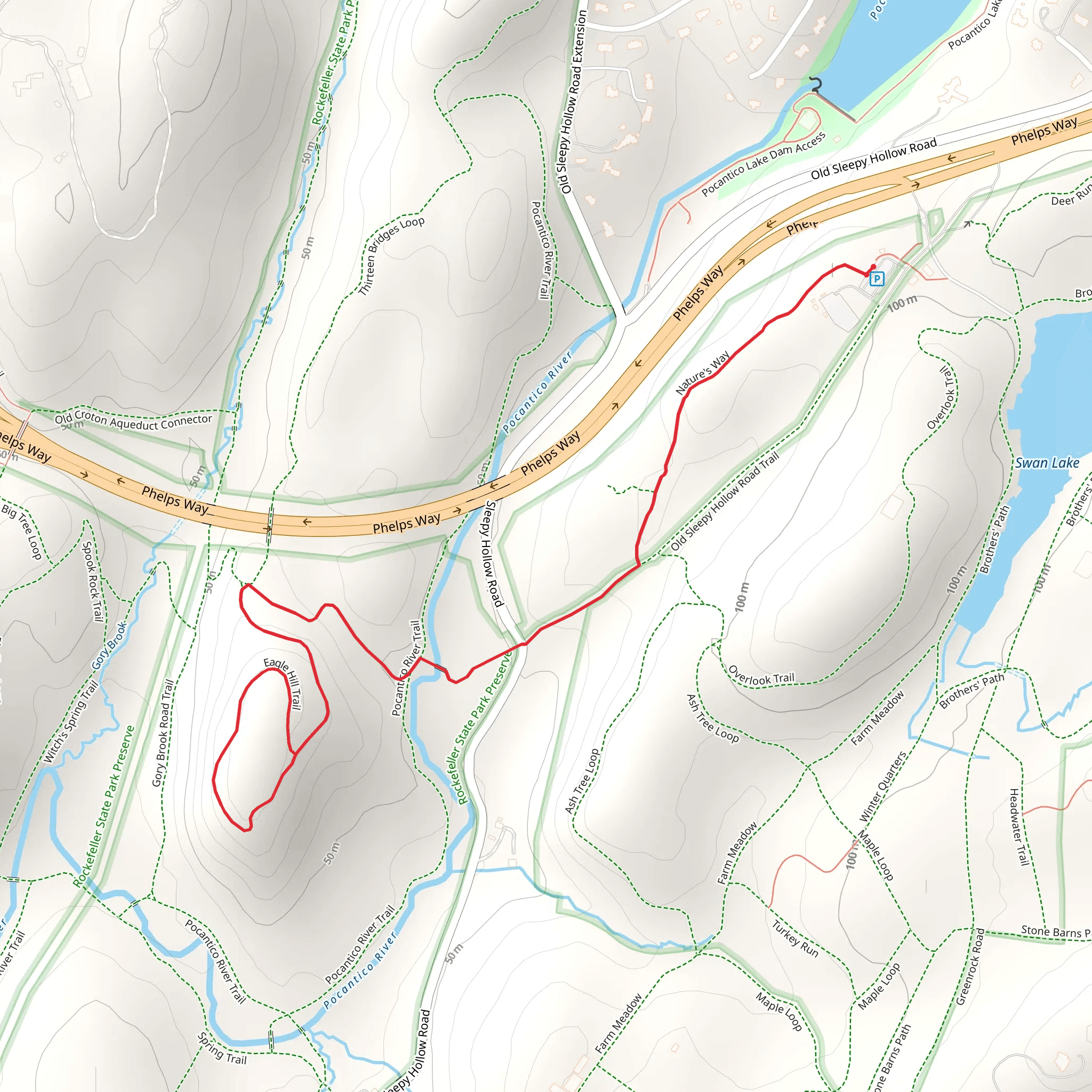 Eagle Hill Trail mobile static map
