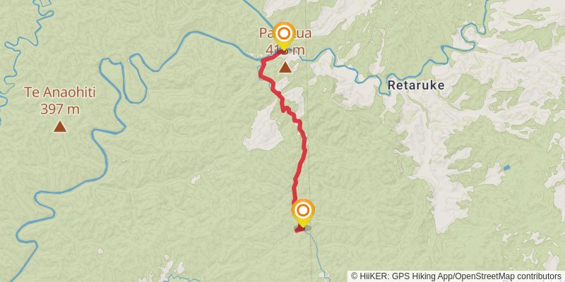 Whanganui Journey stage 9 Map