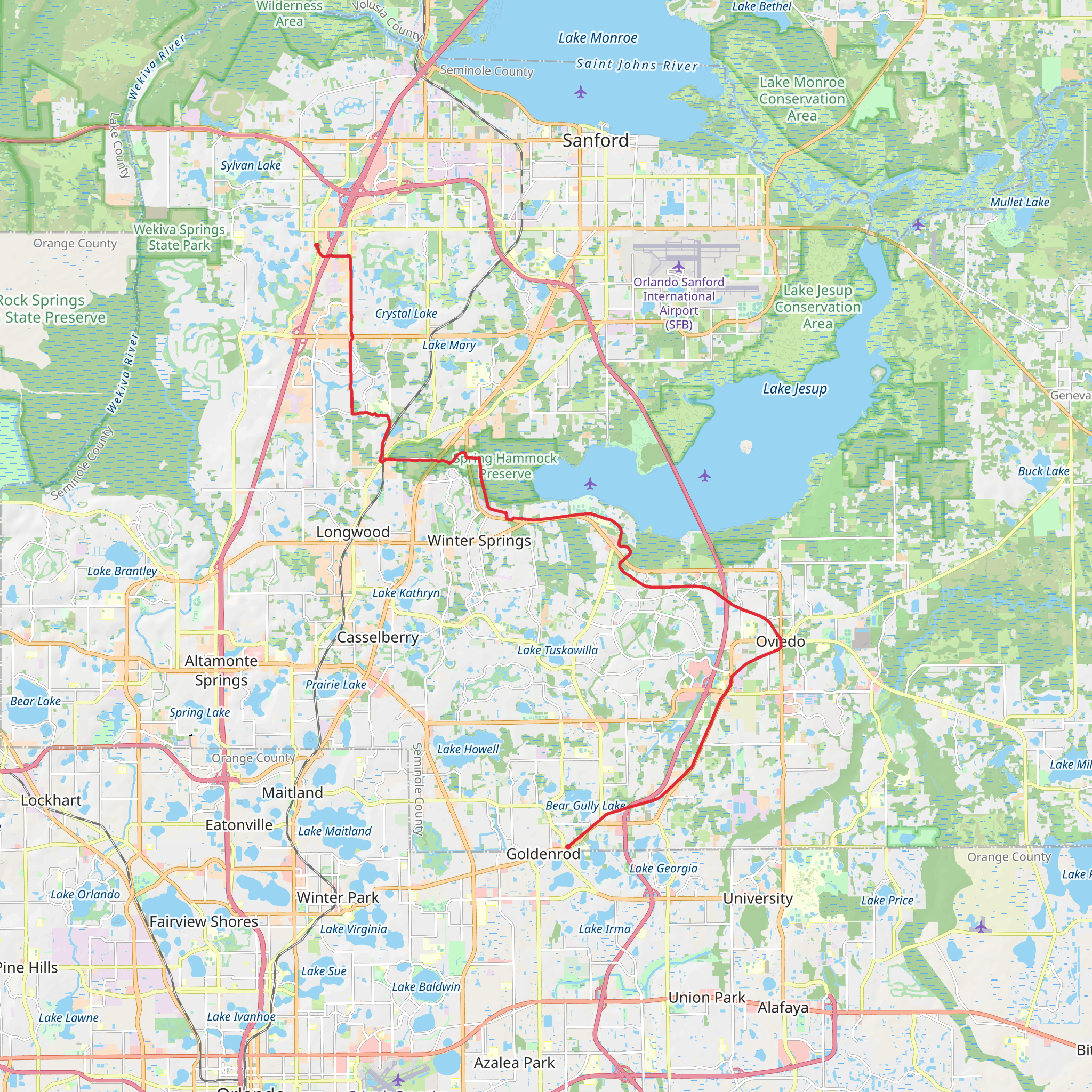 Cross Seminole Trail - Bahia Subdivision mobile static map