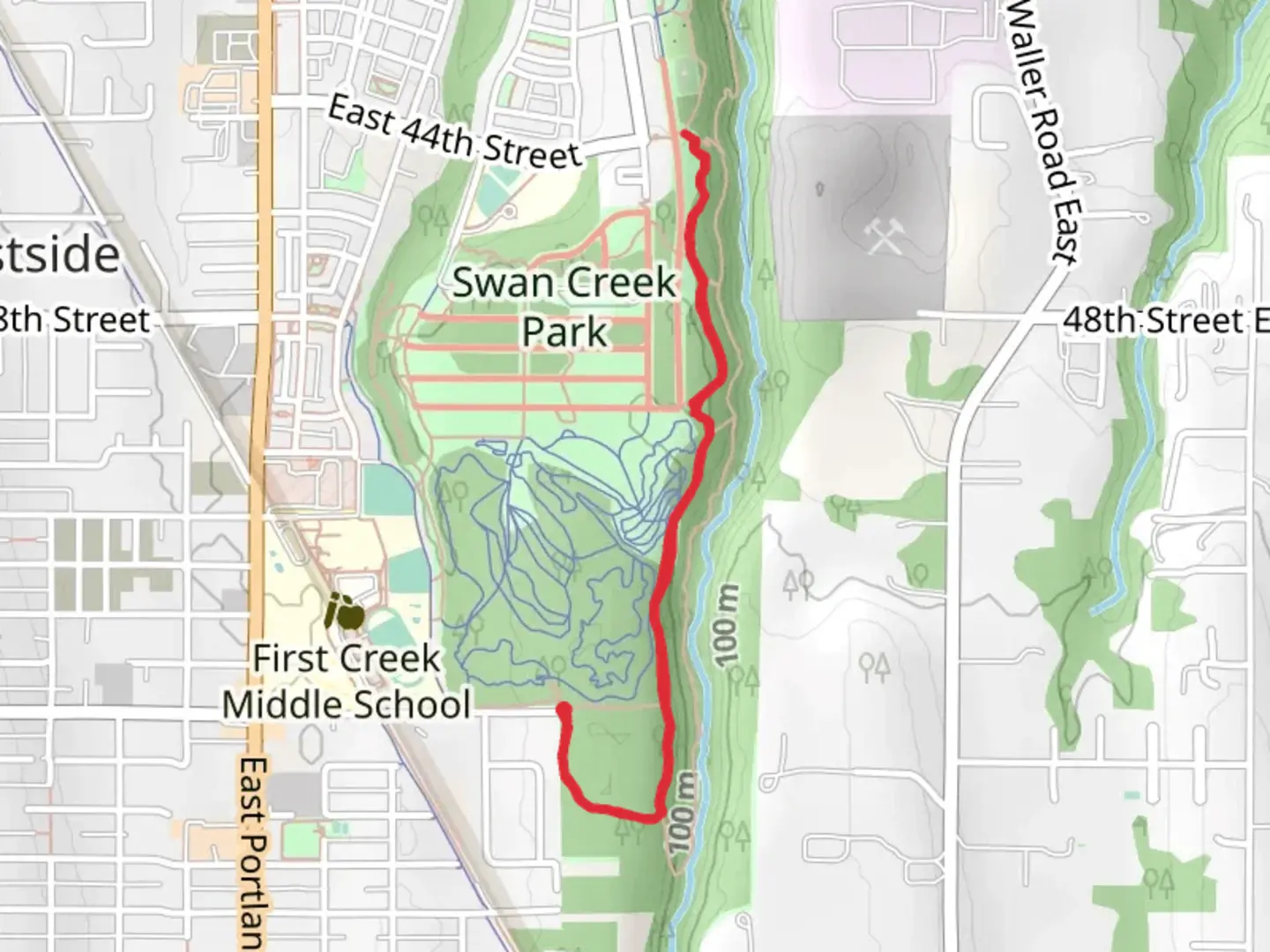 An image depicting the trail Canyon Rim Trail and its surrounding area.