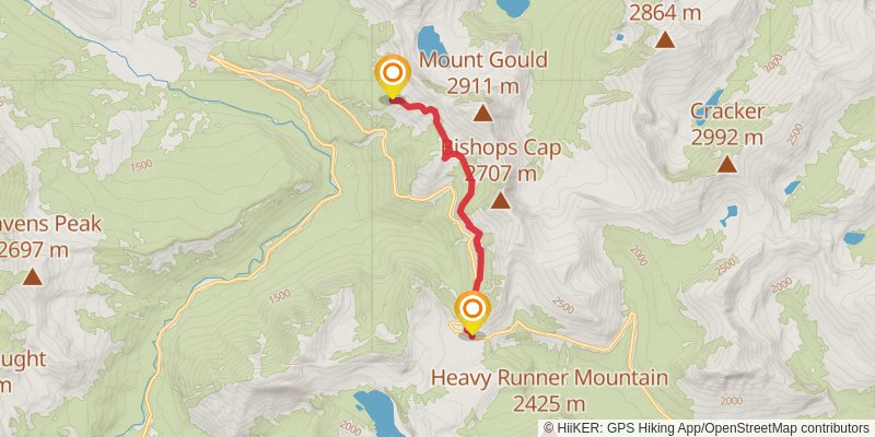 The Loop and Garden Wall Trail stage 2 Map
