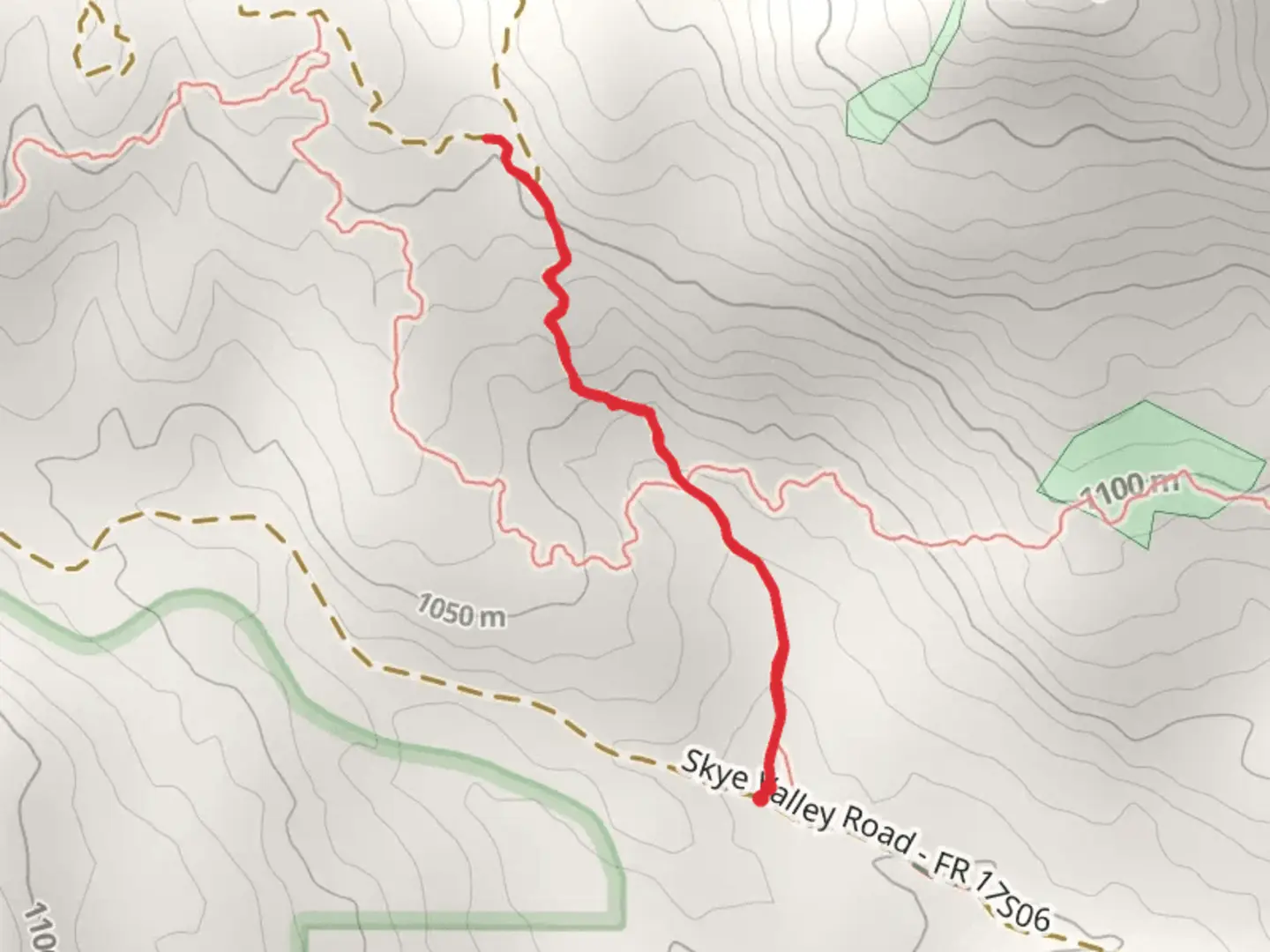 An image depicting the trail Bronco Flat Trail and its surrounding area.