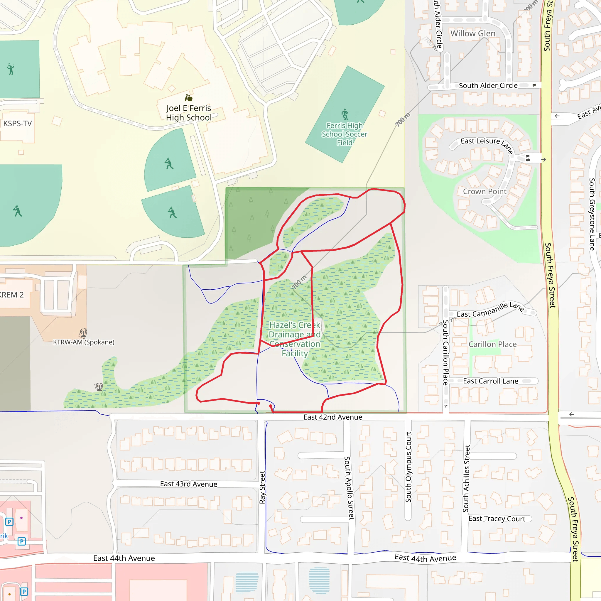 Hazel's Creek Loop mobile static map
