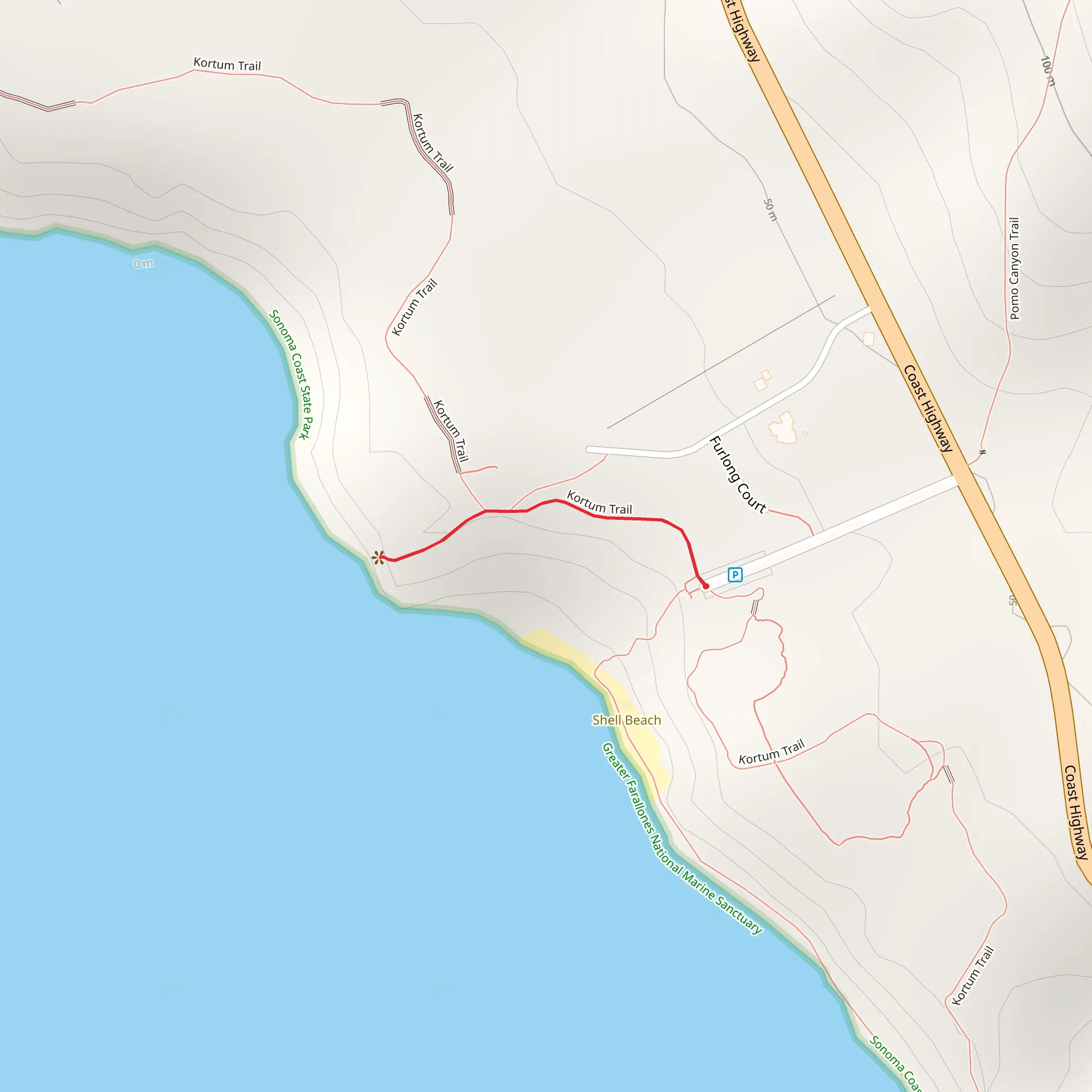 Kortum Trail mobile static map