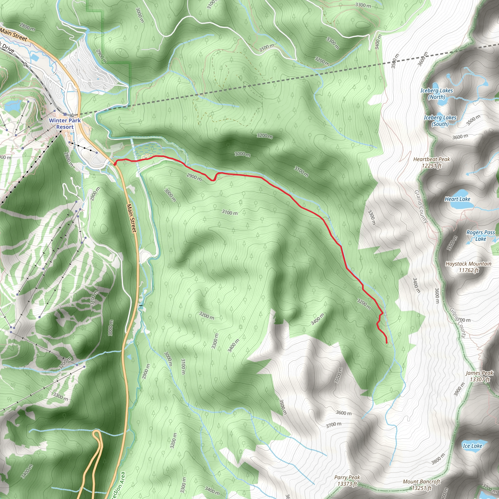 Jim Creek Trail mobile static map
