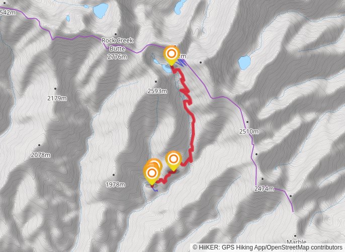 Twin Lakes #2 mobile static map