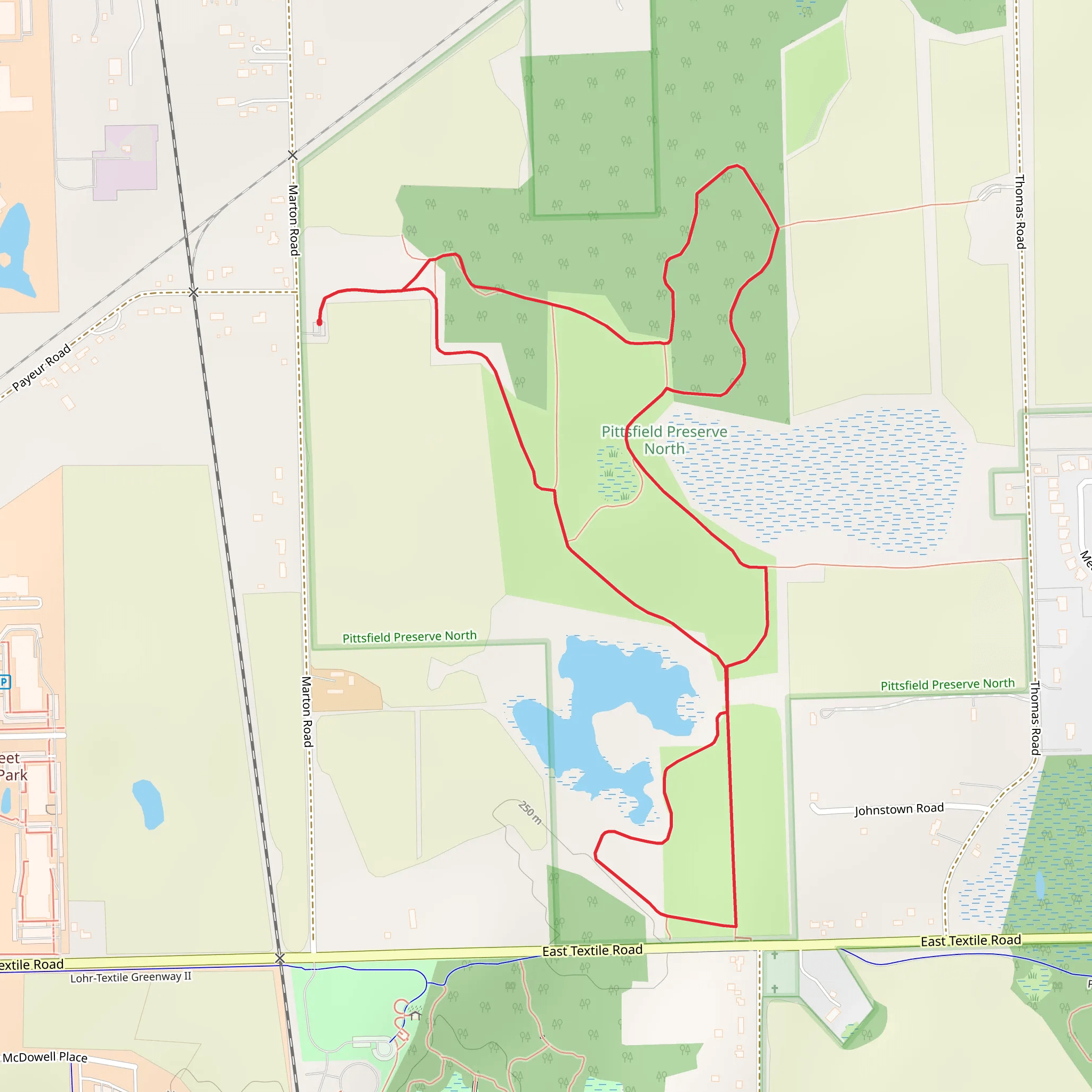 Pittsfield Loop mobile static map