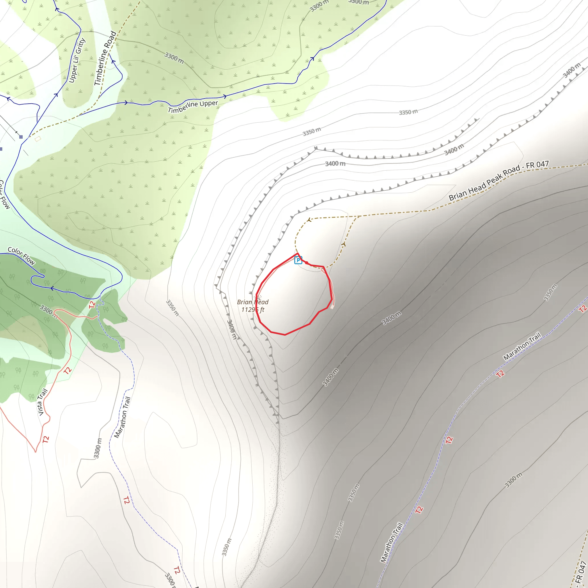 Brian Head Loop mobile static map