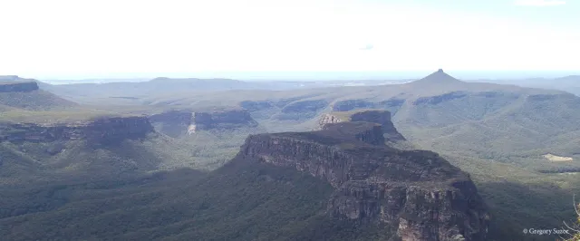 An image depicting the trail Bugong National Park and its surrounding area.