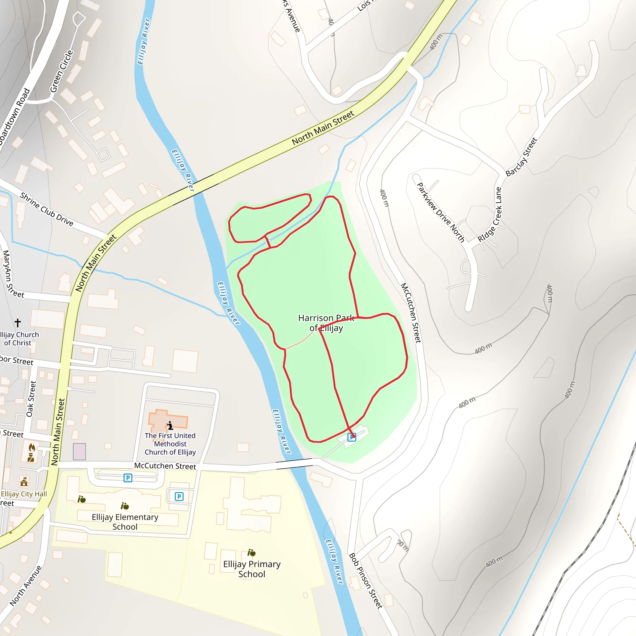 McCutchen Street Loop mobile static map