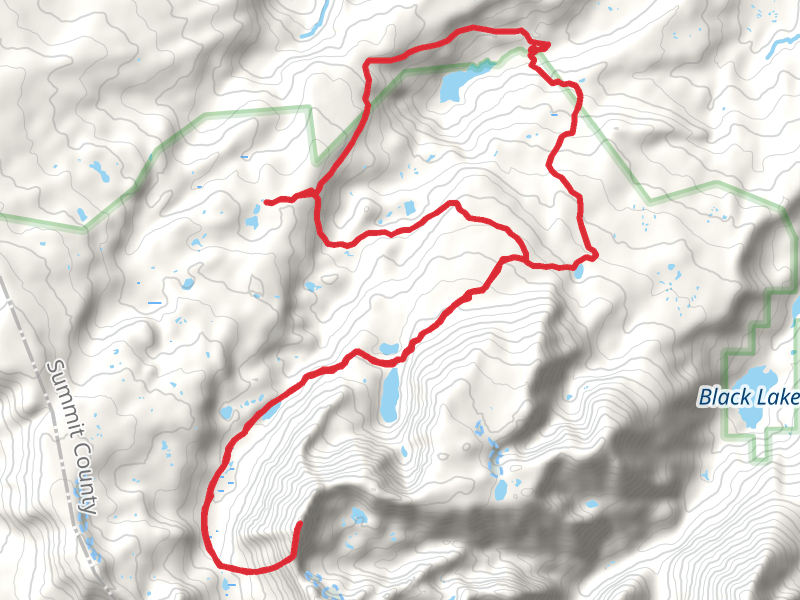Upper Cataract Lake, Eagle's Nest and Eaglesmere Lakes Loop via Surprise Lake Trail