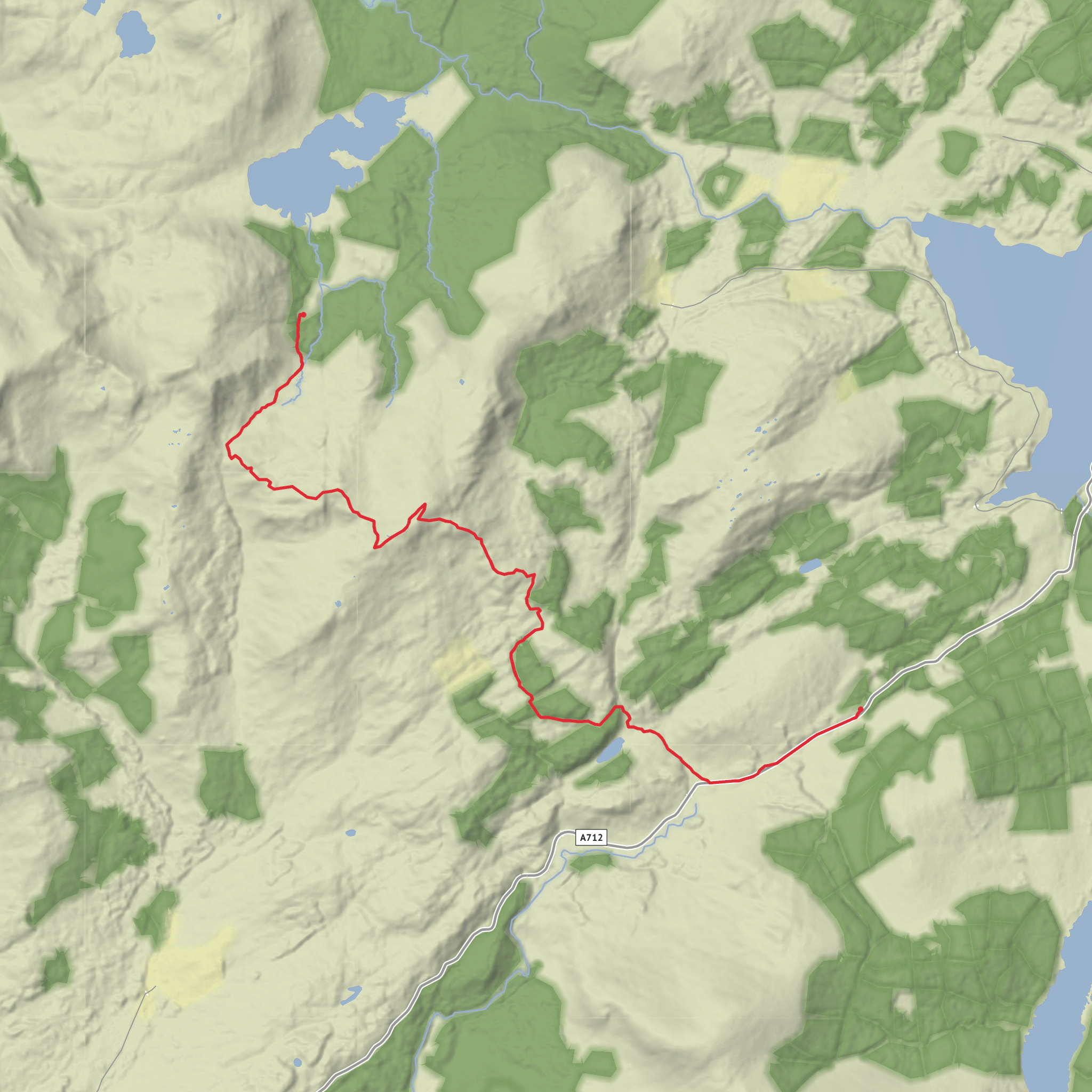 Hike from Creebridge mobile static map