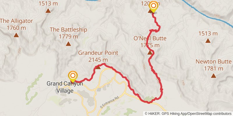 Hayduke Trail spur 1 Map