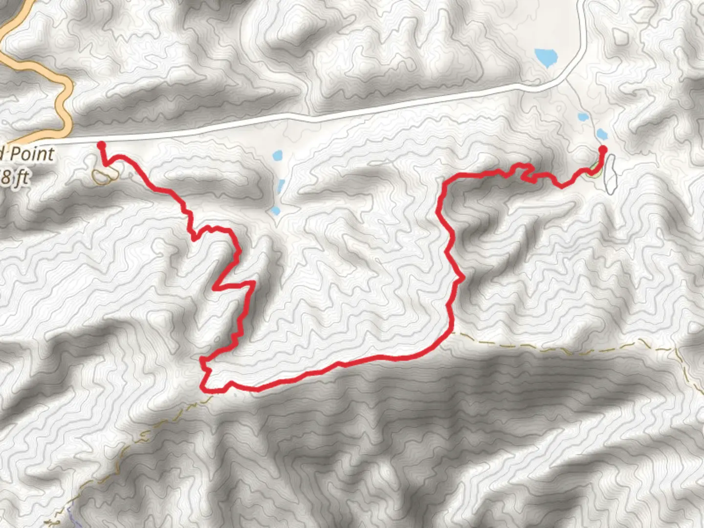 An image depicting the trail Rose Valley Campground and Howard Creek and its surrounding area.