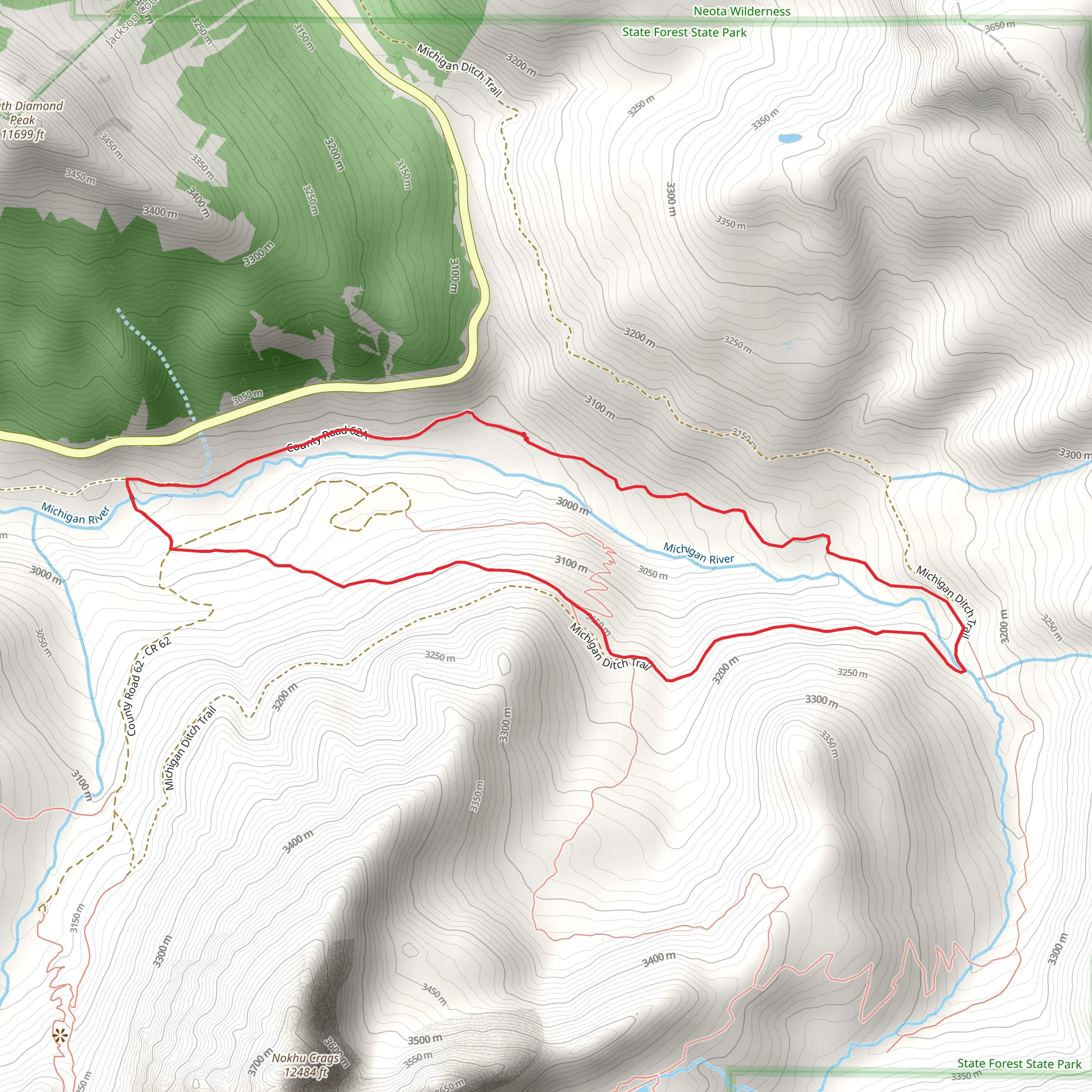 Michigan River Loop mobile static map