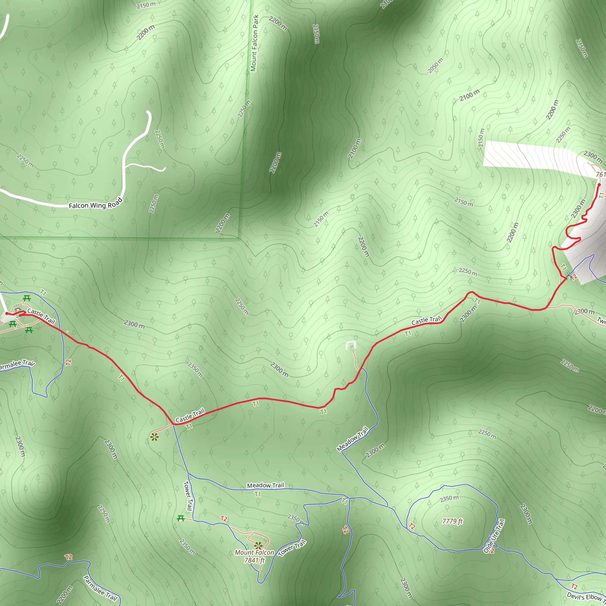 Castle Trail mobile static map