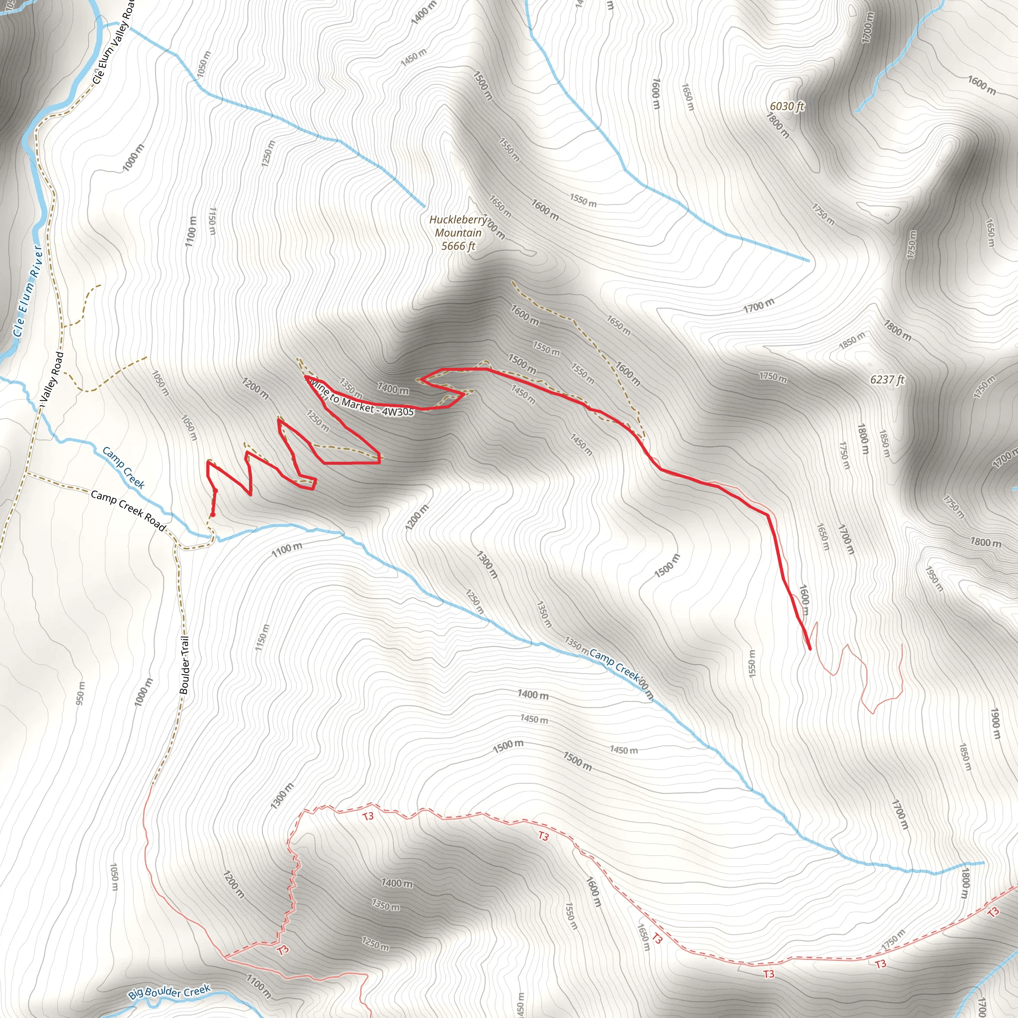 Mine to Market Trail mobile static map
